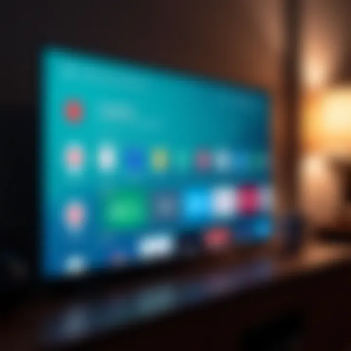 Android TV screen displaying Google Play Store