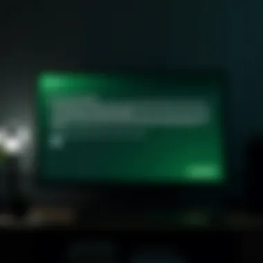 Managing Xbox Software Update Notifications Display screen showcasing a software update notification