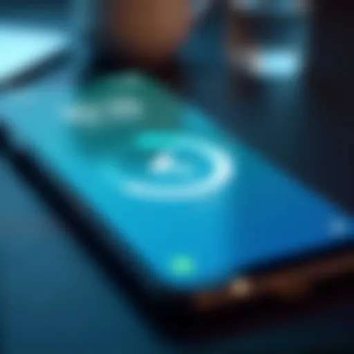 Samsung phone displaying cleaner application interface